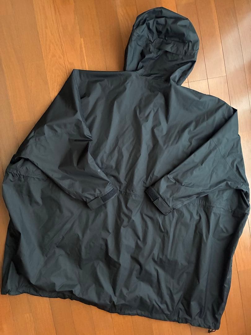 THENORTHFACE ウーロスフィールドユーティリティポンチョ 黒 雨具