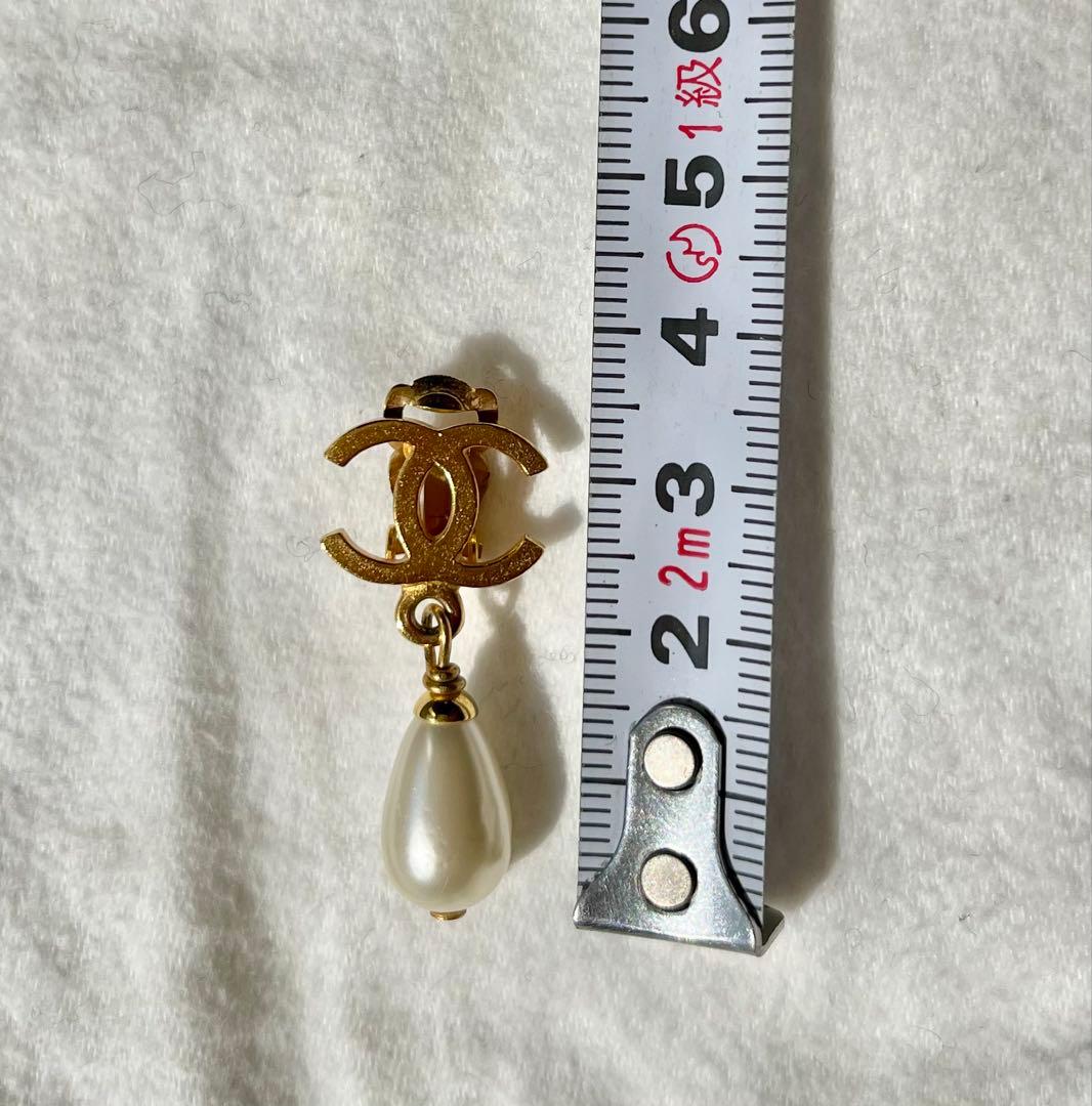 CHANEL ゴールドパールイヤリング【ヴィンテージ品】(片耳用)