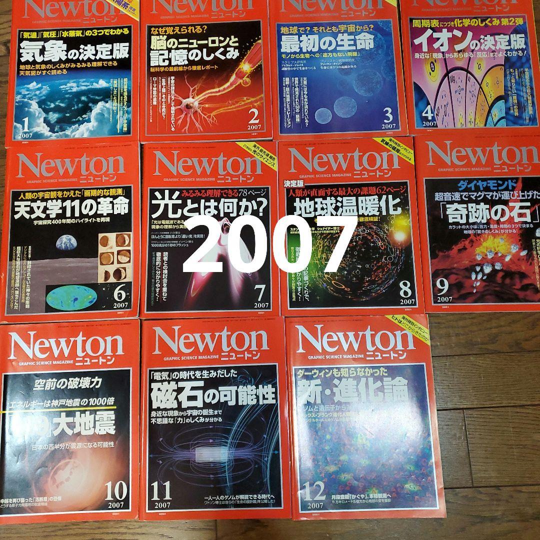 Newton 2007年～2010年　臨時増刊まとめ売り号　30冊