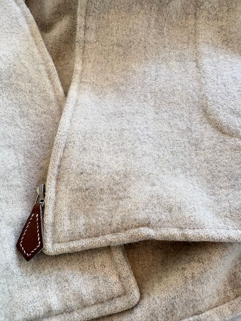 エルメスマルジェラ期　アルパカオーバーベスト　ベージュ　38サイズ　フランス製