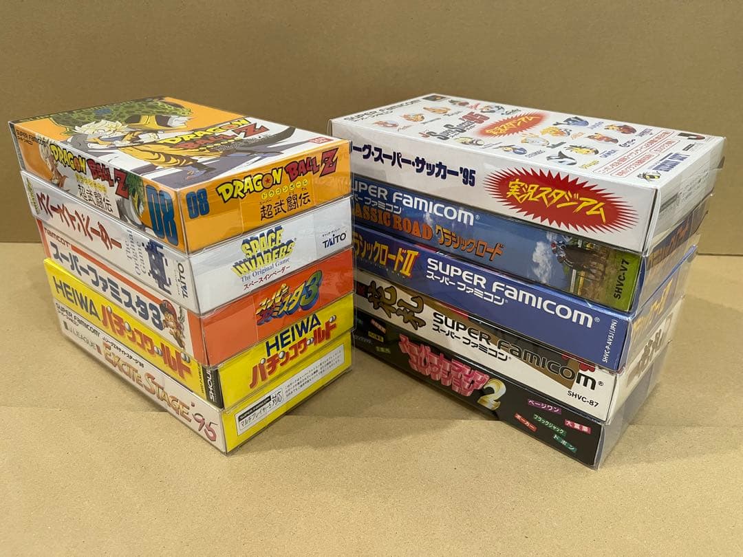 スーパーファミコンソフト箱付き10本セット 保護クリアケース付 良品 まとめ売り