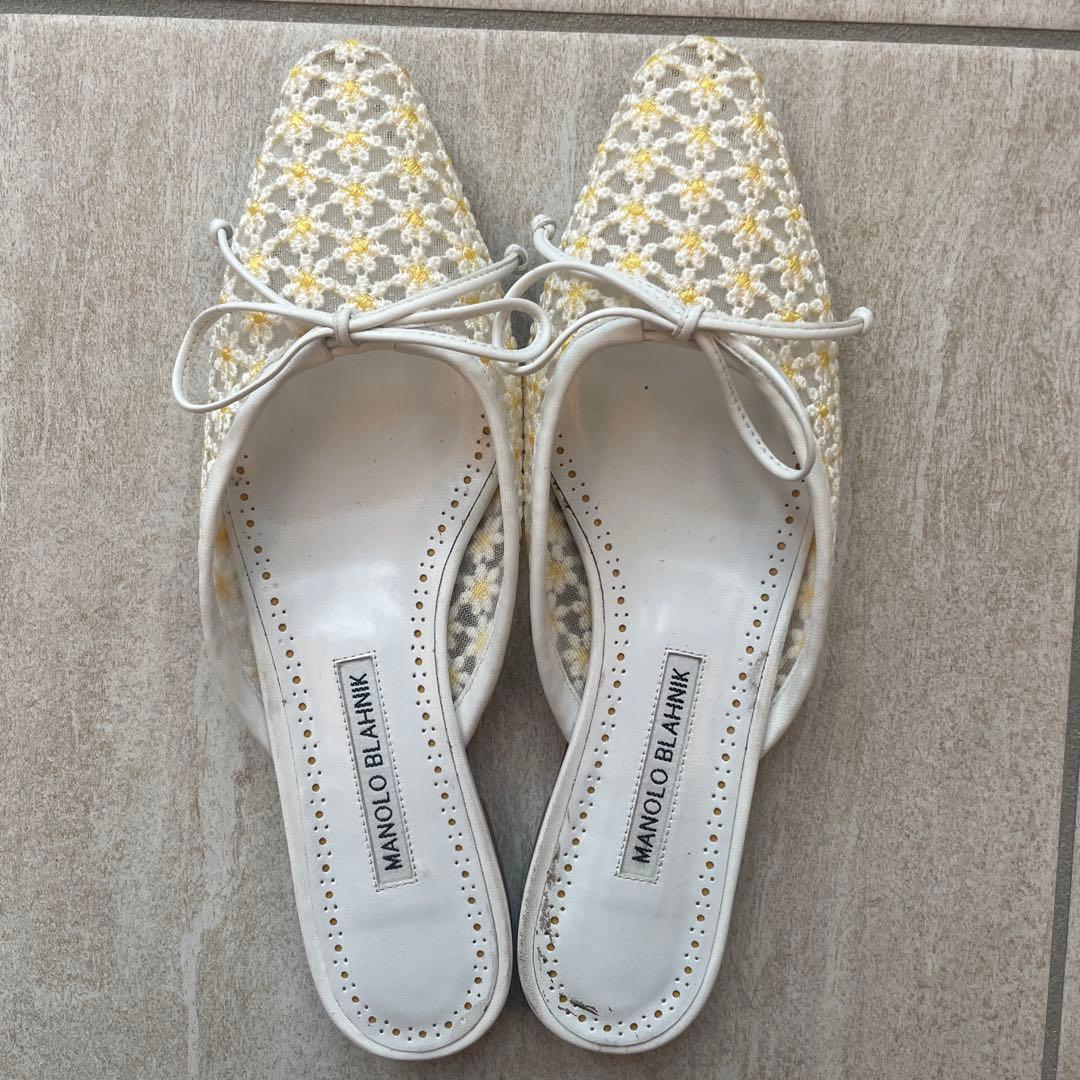 マノロブラニクMANOLOBLAHNIKミュール36 サンダル