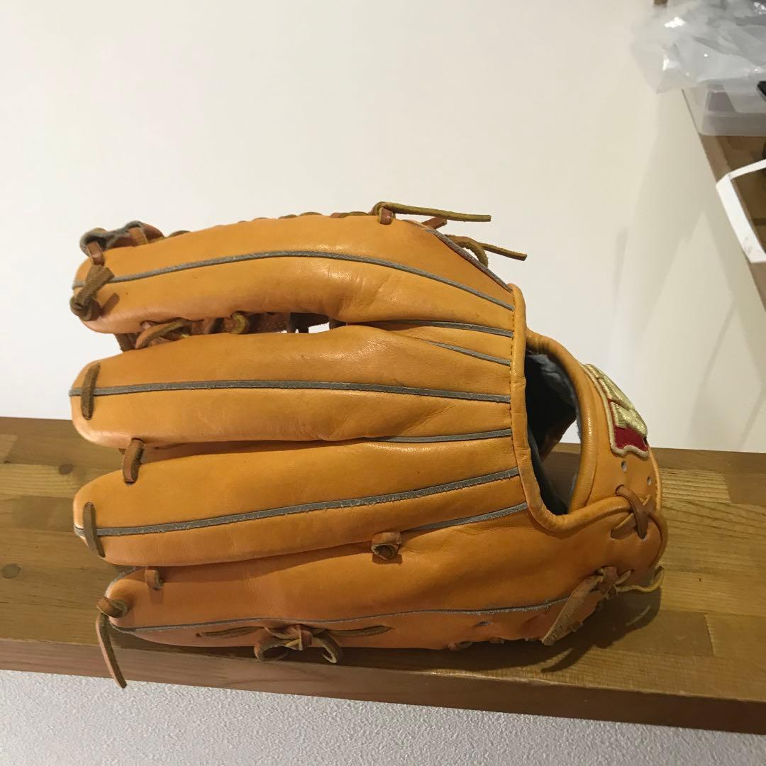 Wilson 外野手用 6本指対応 硬式グローブ オレンジ