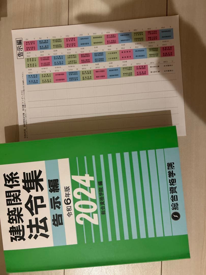 総合資格　テキスト　建築関係法令集 2024年版