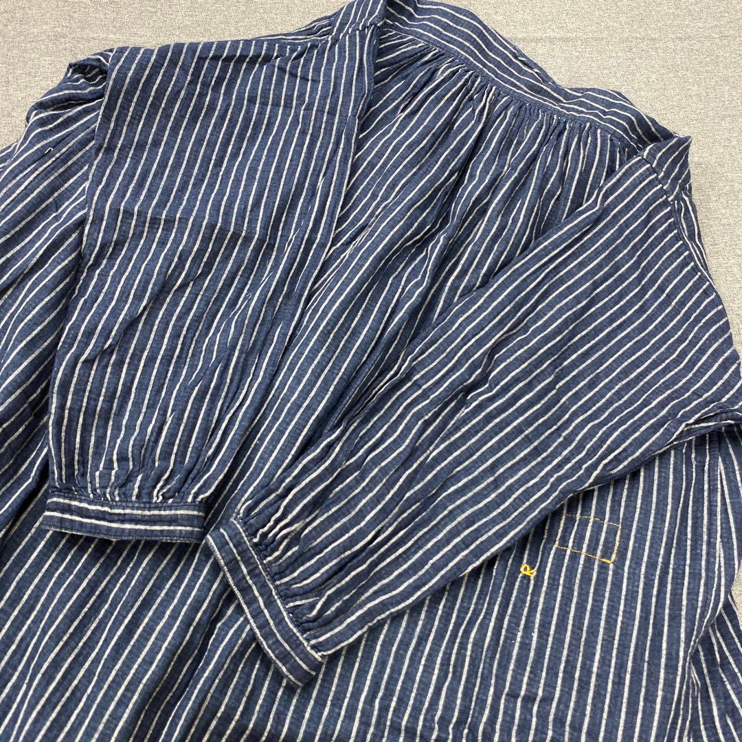 N781◯ 45Rコットンワンピース ストライプ