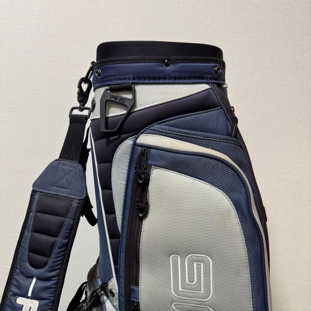 PING ピン キャディバッグ explore ゴルフバッグ ネイビー グレー