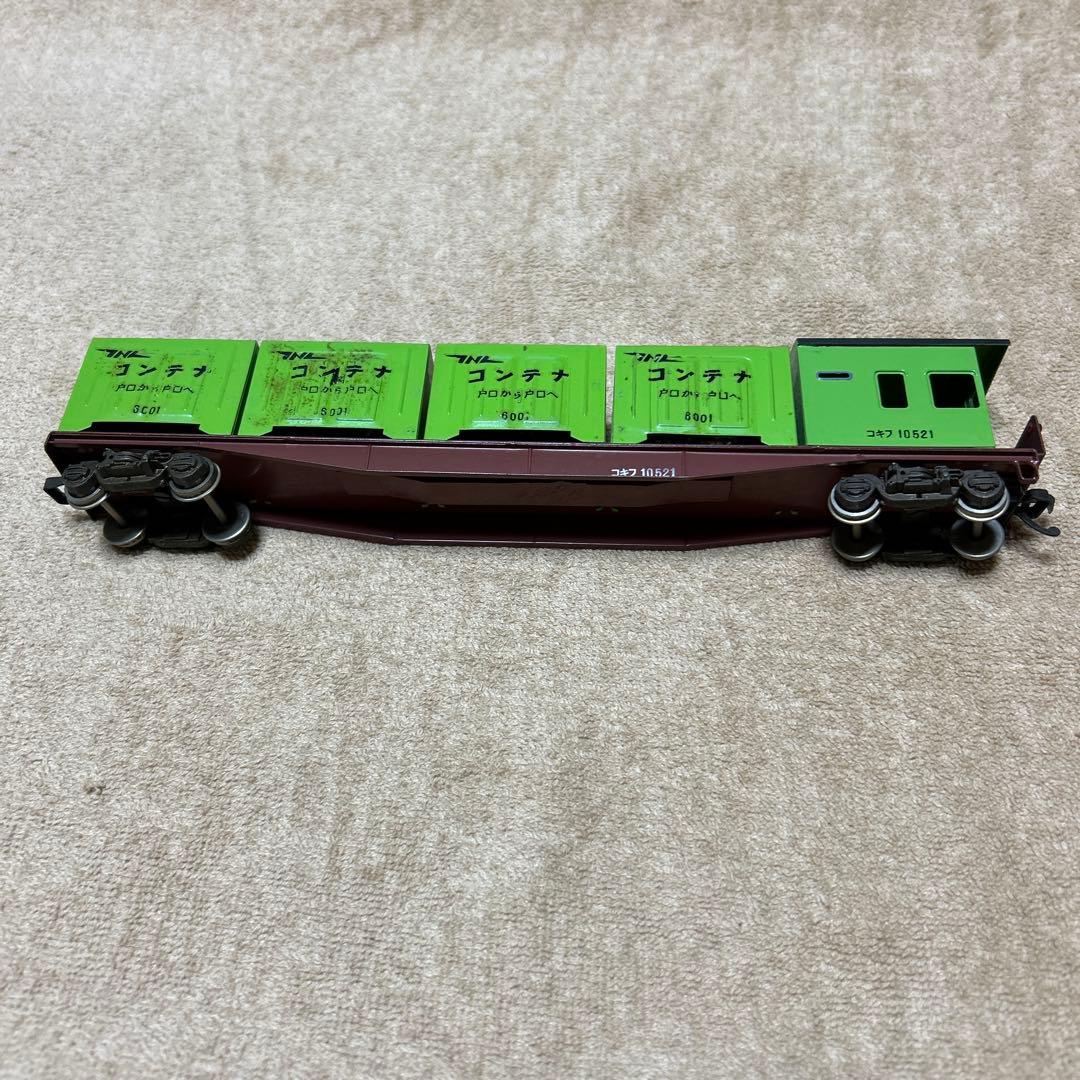 国鉄　コキフ貨物コンテナ付き