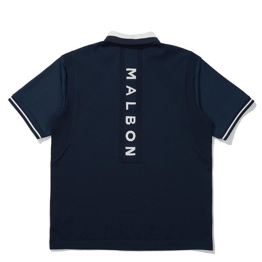 マルボンゴルフ ポロシャツ malbon golf メンズ シャツ 紺色XXL