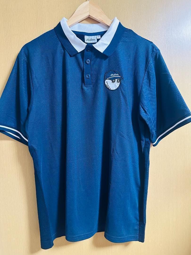 マルボンゴルフ ポロシャツ malbon golf メンズ シャツ 紺色XXL