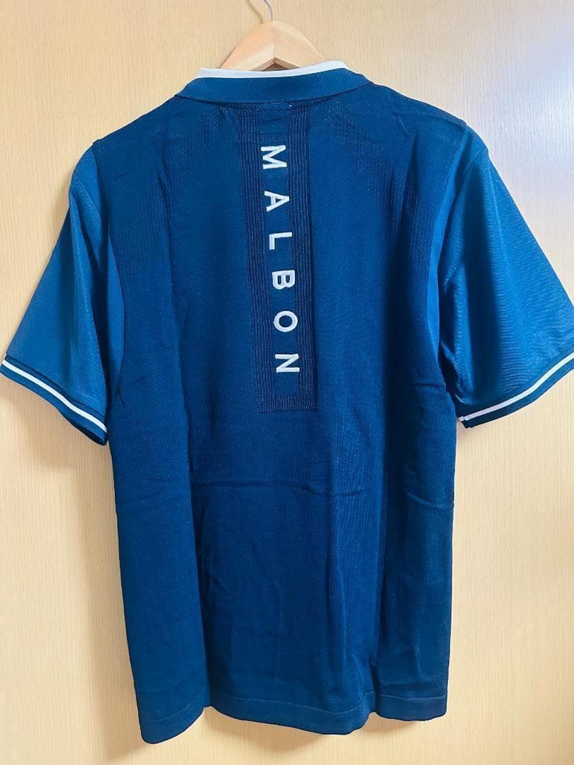マルボンゴルフ ポロシャツ malbon golf メンズ シャツ 紺色XXL