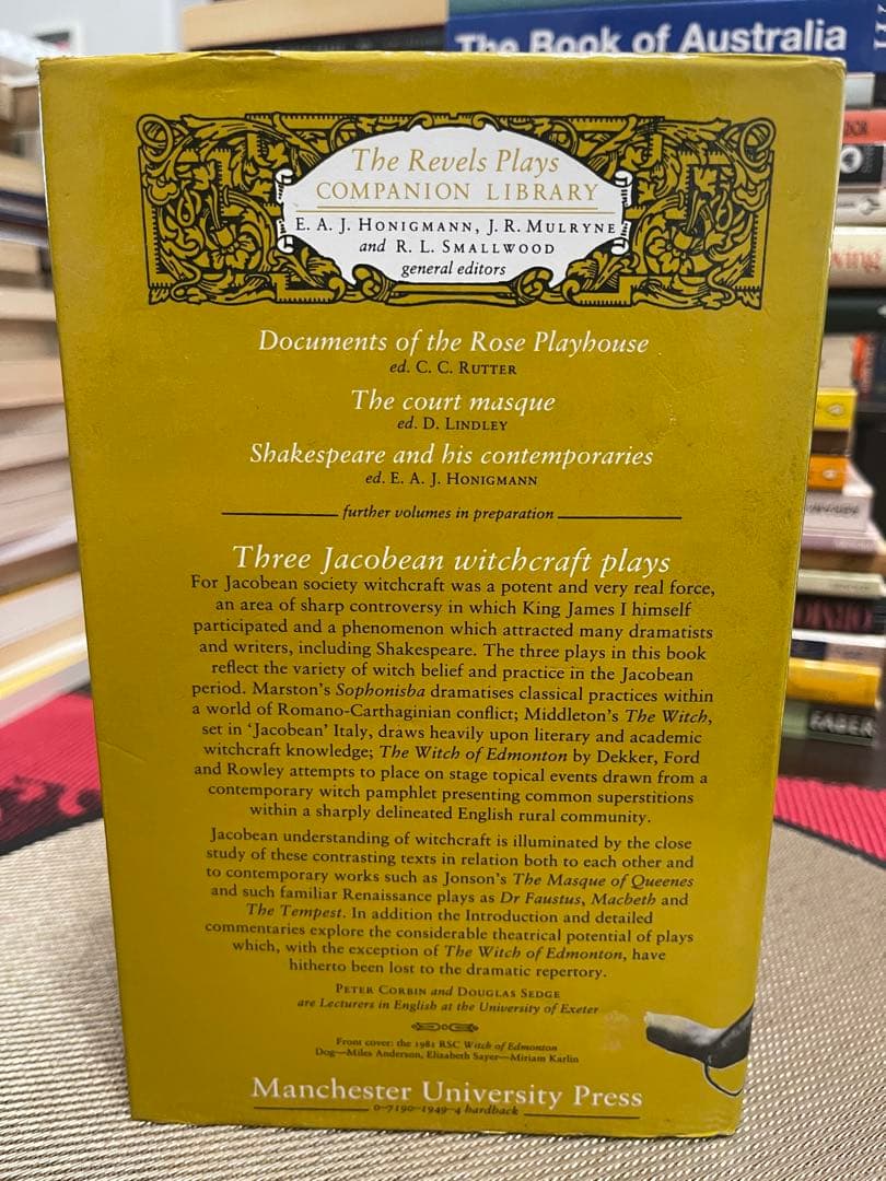 洋書 Three Jacobean Witchcraft Plays