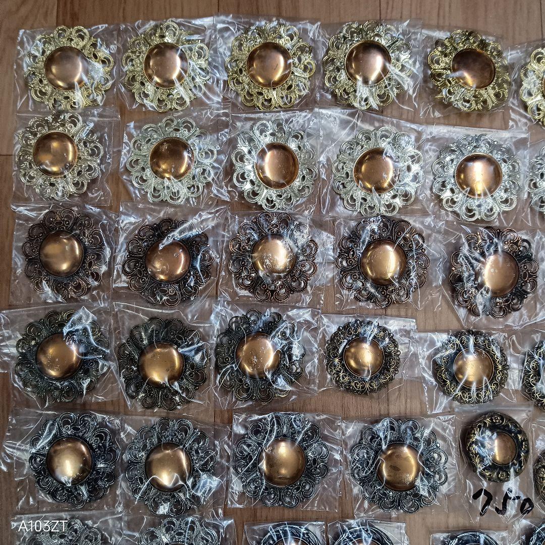 未使用 七宝焼 材料 ブローチ ペダントトップ 420個 まとめて