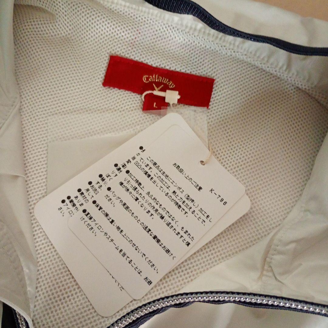 Callaway ホワイト ジャケット Lサイズレッドレーベル