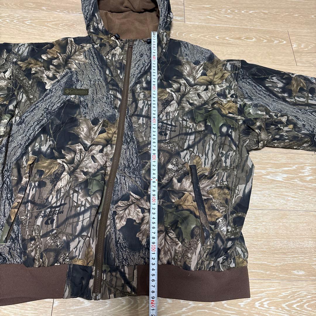 リアルツリー 迷彩 フード付きジャケット Columbia 短丈