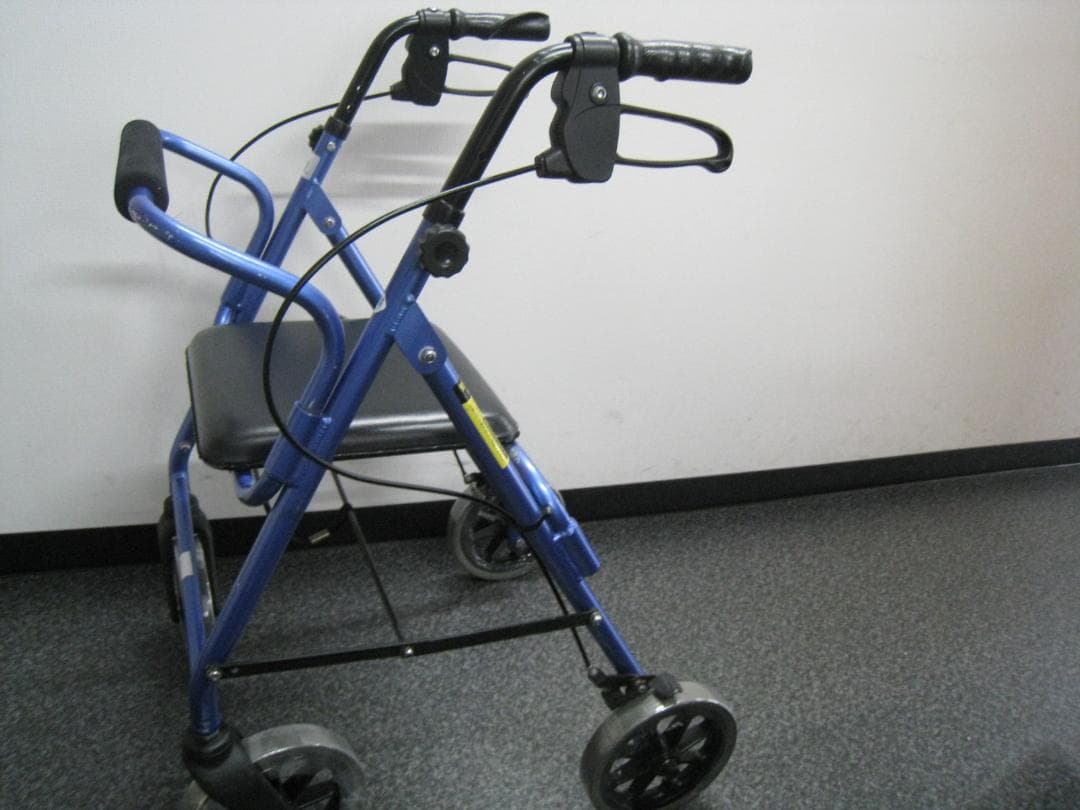 ハッピーⅡ NB 竹虎 歩行車 歩行器 介護用品 ブルーメタリック