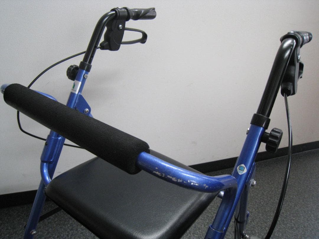 ハッピーⅡ NB 竹虎 歩行車 歩行器 介護用品 ブルーメタリック