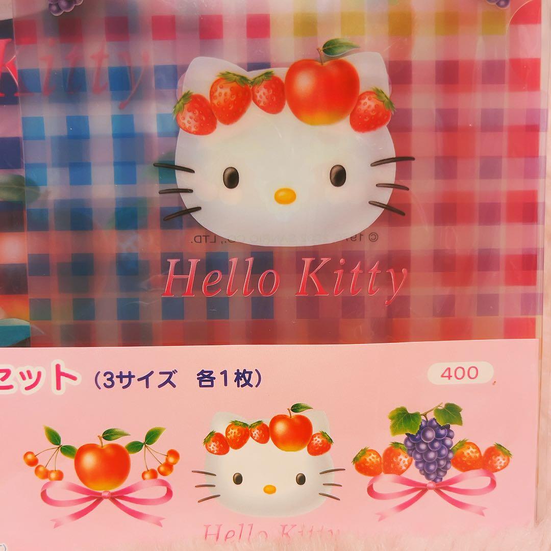 希少レア　ハローキティ　フルーツ　クリアファイル　2002 平成レトロ　サンリオ