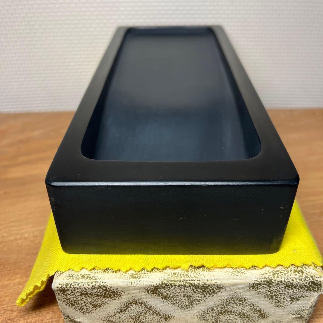 ⭕️雄勝硯　伝統工芸士　杉山唐龍斎　1.5kg超　22cm超　海が27mm