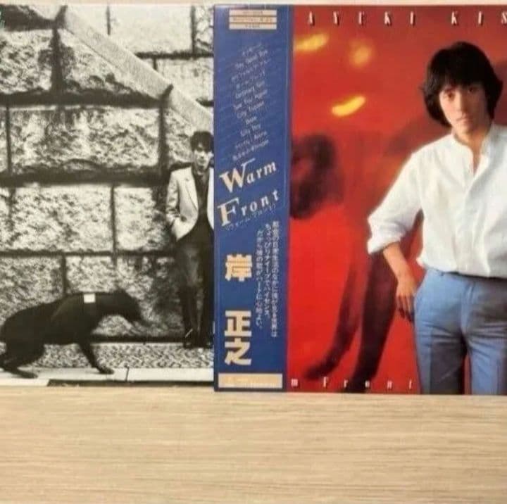岸正之 WARM FRONT / PRETENDER LP レコード