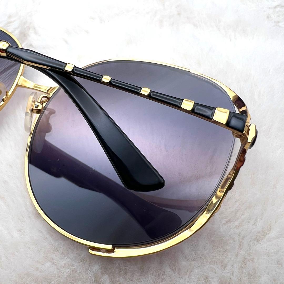 極美品✨GUCCI サングラス GG0595S ゴールド ブラック系