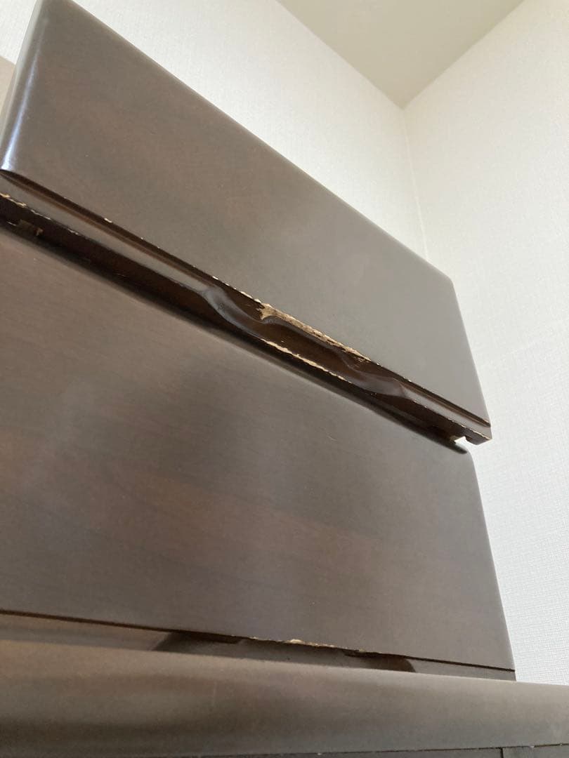 NITORI ニトリ 6段　ハイチェスト ペルレ80 ダークブラウン