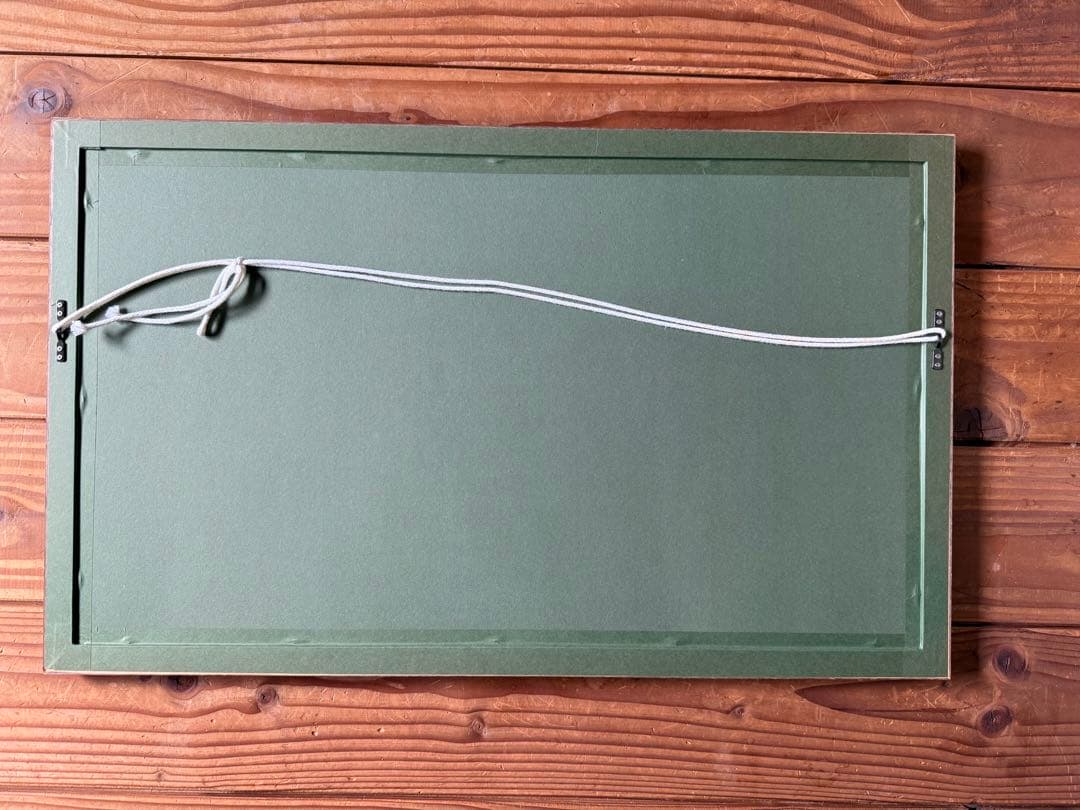 佐野せいじ 「束の間の静寂」 木版画