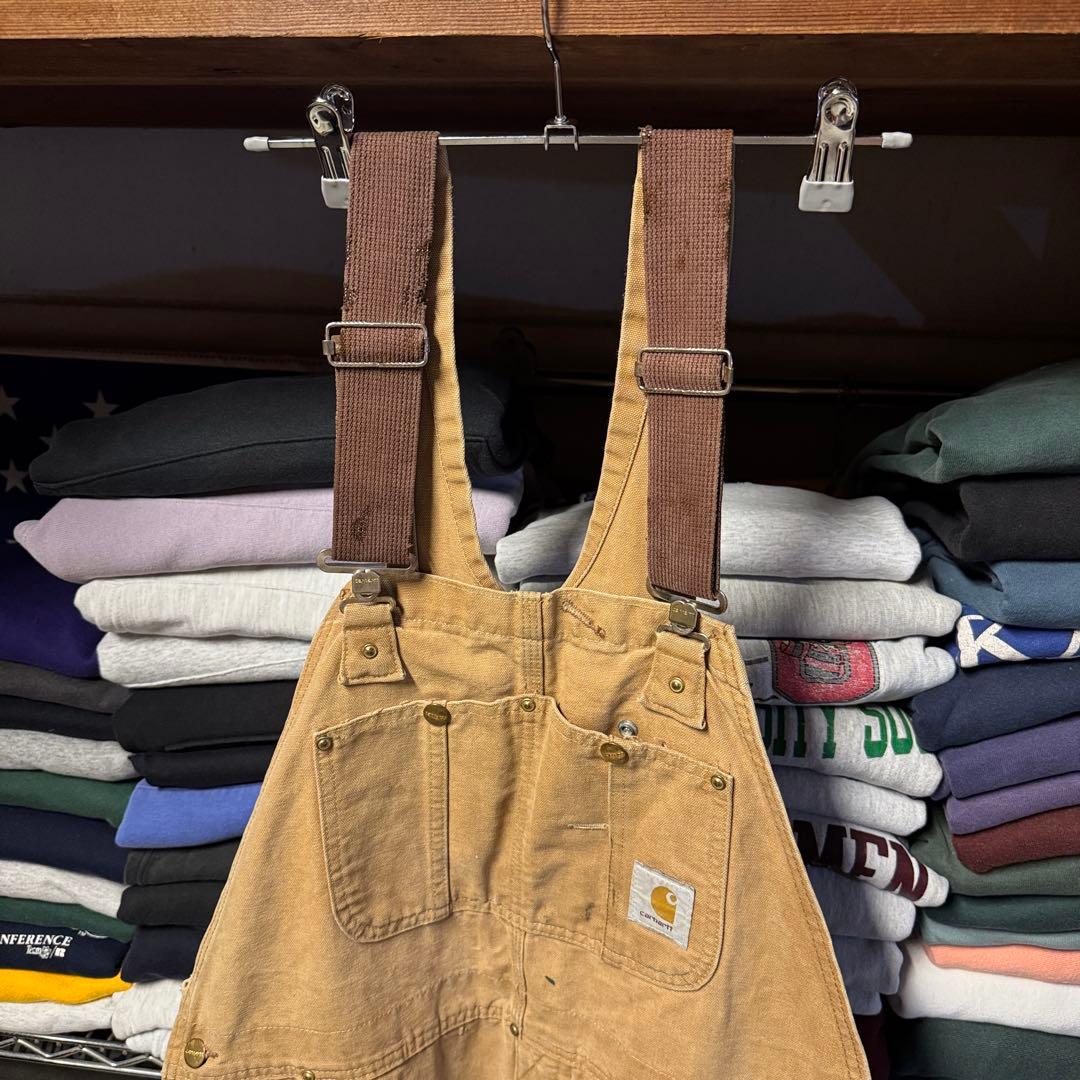 ボロ USA製 90s carhartt カーハート オーバーオール ダブルニー
