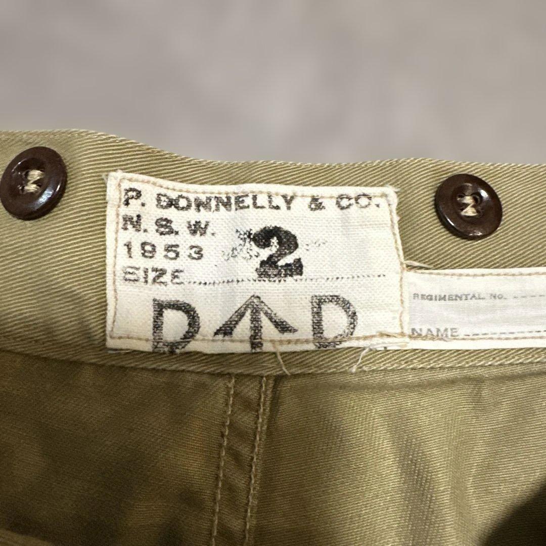 オーストラリア軍　グルカパンツ size 2 金ボタン　ビンテージ