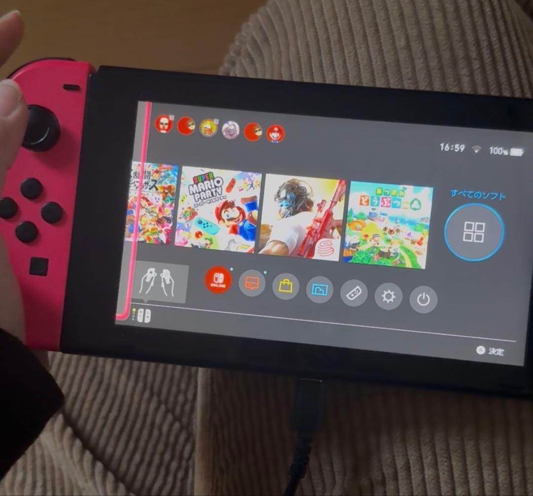 Nintendo Switch 本体 ピンク・グリーン ジャンク扱い