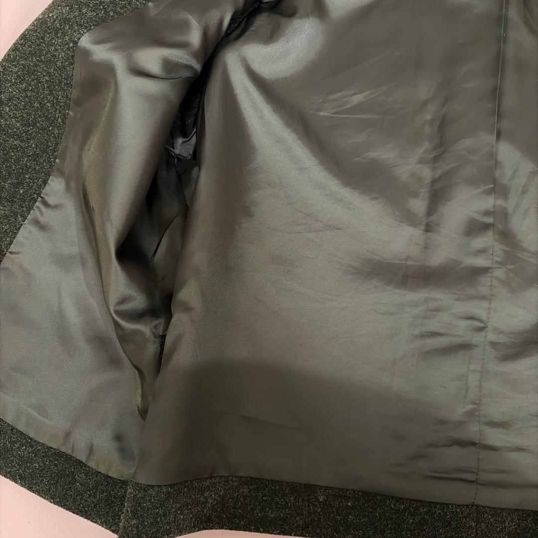 YONFA AW ウールジップベスト　グレー　ベスト　ジレ