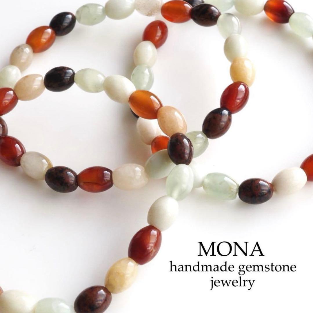 【blue.ks】 クィーンコンクシェルの花弁ネックレストップ