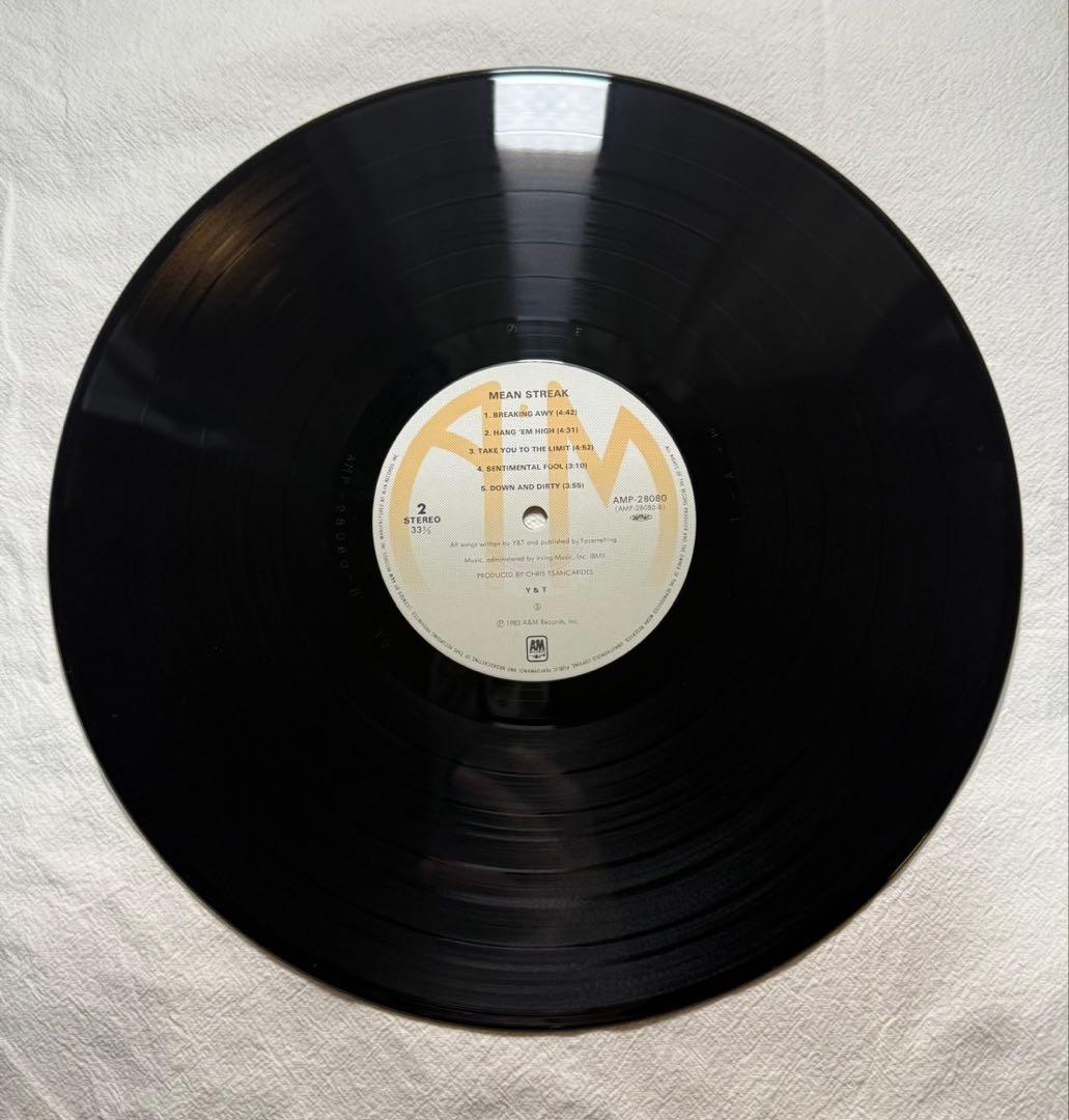 Y&T「MEAN STREAK」LP 国内盤