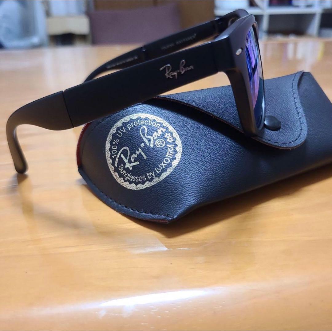 レイバンフォールディングウェイファーラーミラーレンズ折り畳みキムタク着私物