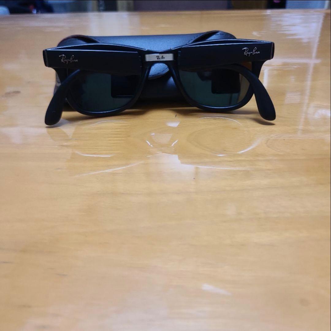 レイバンフォールディングウェイファーラーミラーレンズ折り畳みキムタク着私物