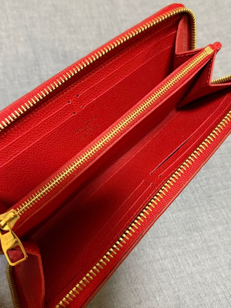 Louis Vuitton 長財布 ネイビー/レッド