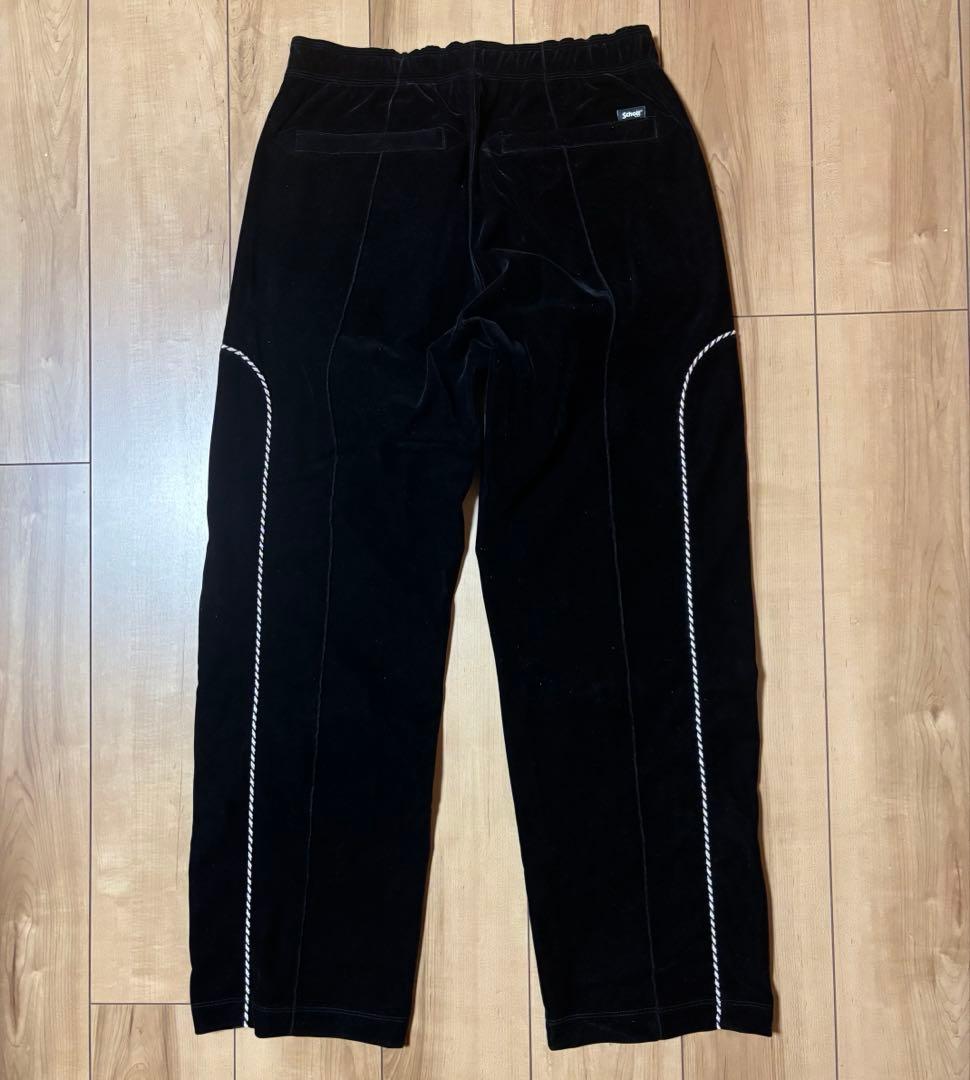 R schott ベロア ウエスタンパンツ ブラック 黒 Lサイズ