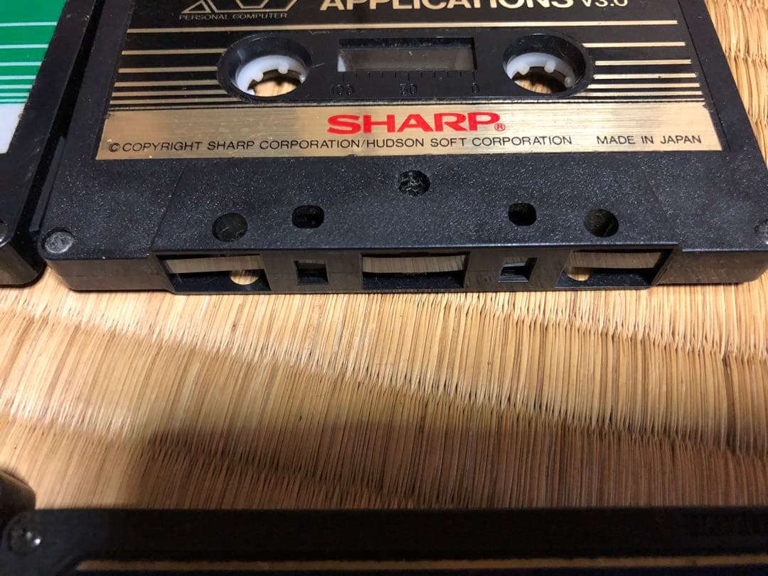 アプリケーションテープ　シャープ　X1/F用のカセットテープ(ジャンク)