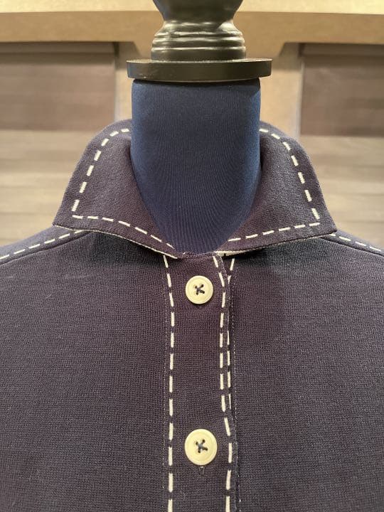 ［新品未使用49AV junko shimada]コットンカーディガンネイビー