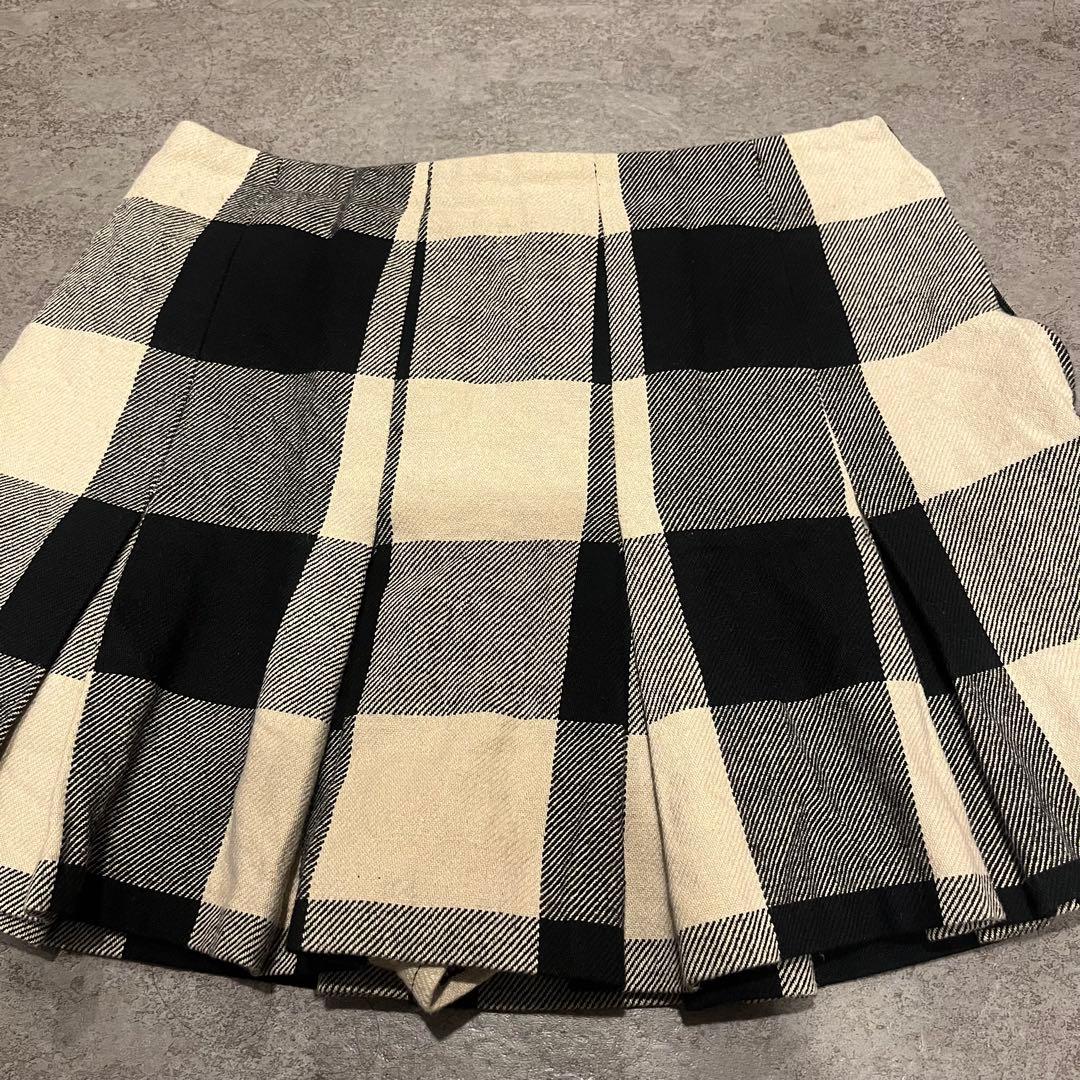 エムミーエメ Check box pleats skirt