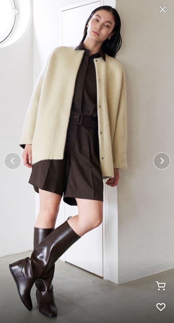 2025ELENDEEK CNラクーンミックスダブルカーディガン