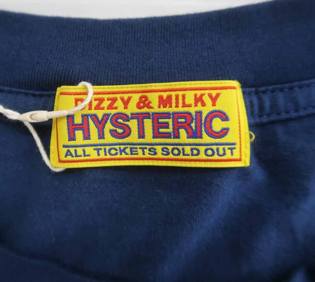 極美品 ヒステリックグラマー LIGHT MY FIRE Tシャツ ネイビー