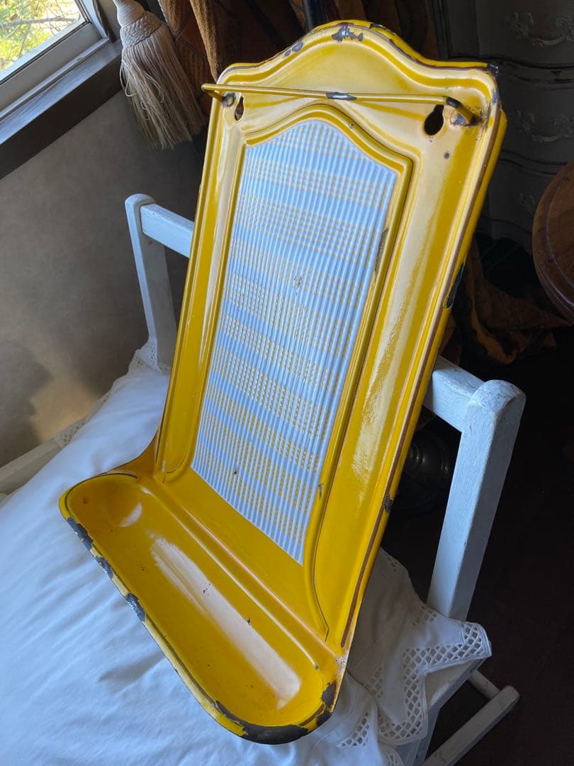 たくちゃんアンティーク　ホーロー　レードルラック　BB社　レードル２本