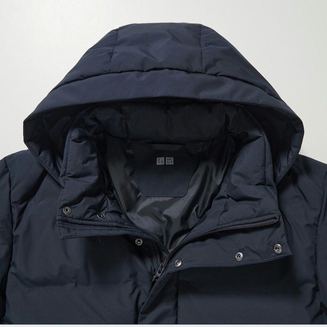 キンパル　！　シームレスダウンコート　紺　XL　ユニクロ
