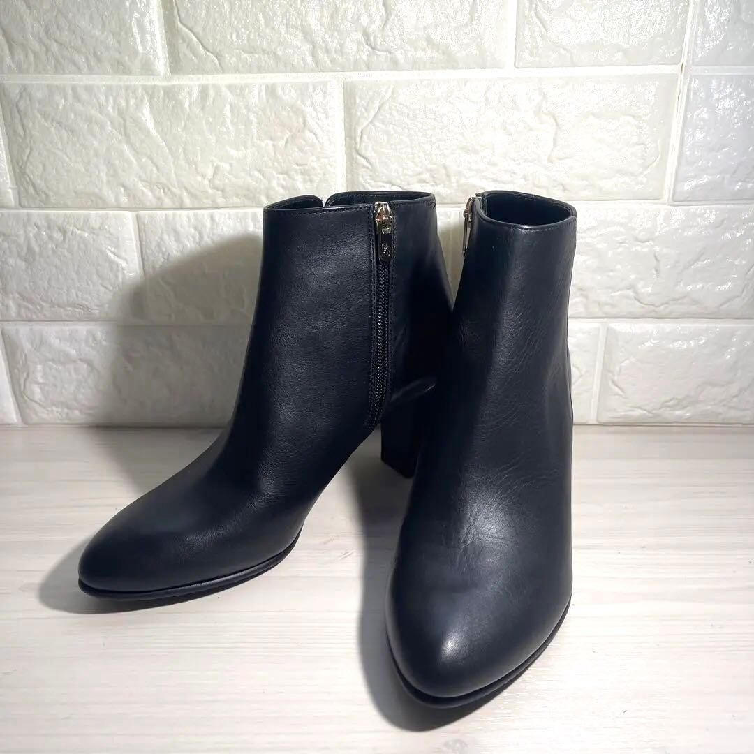 【未使用級✨】銀座かねまつ アクアベル 防水ショートブーツ 23.5cm