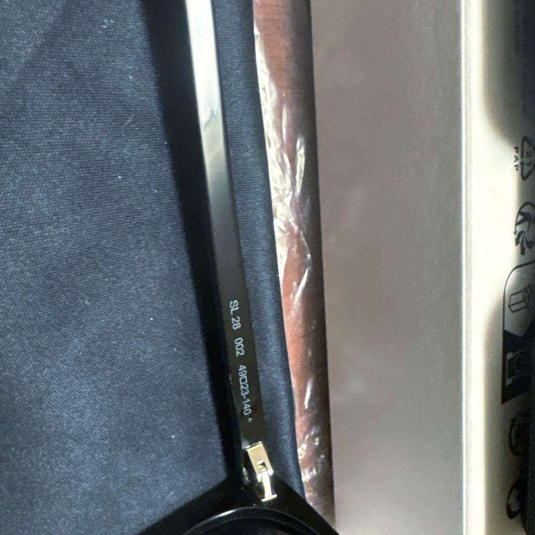 SAINT LAURENT サンローランサングラス　ブラックSL 28-002