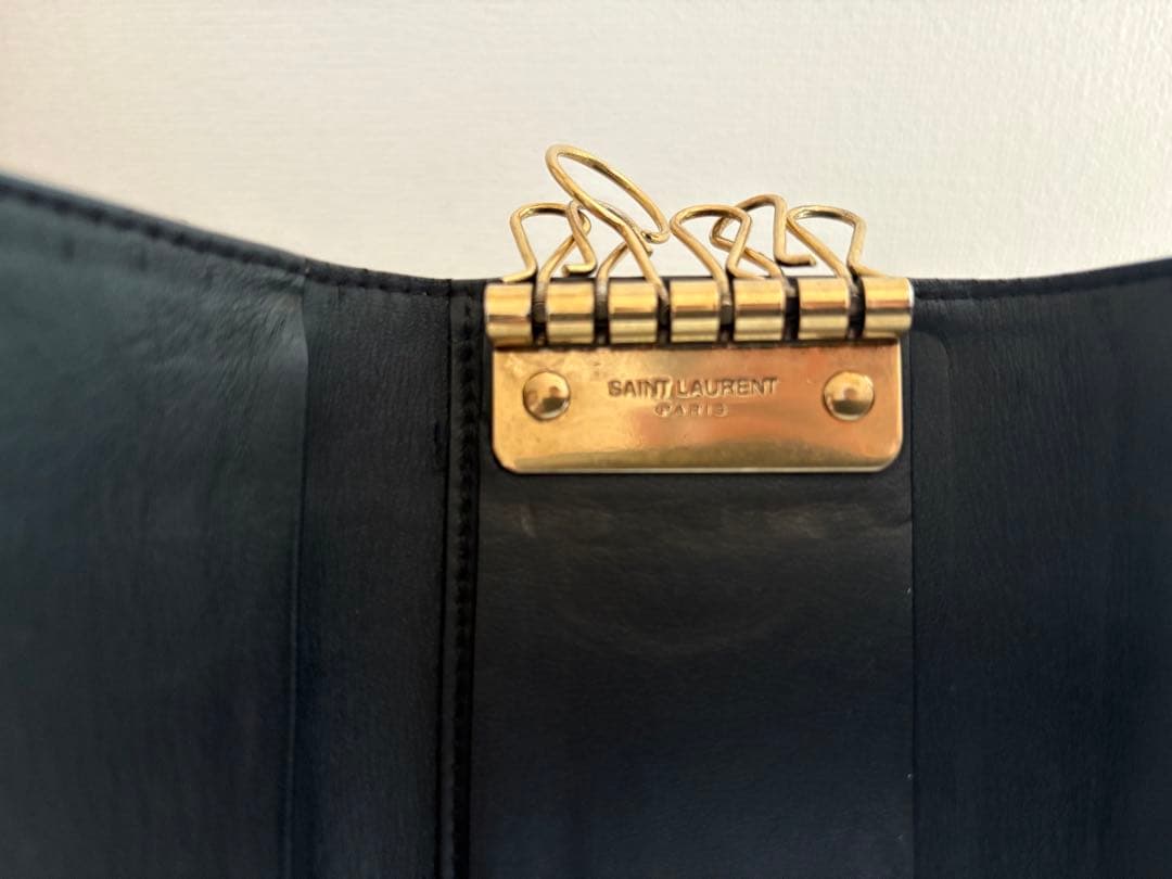 SAINT LAURENT 6連キーケース ブラック　箱無し