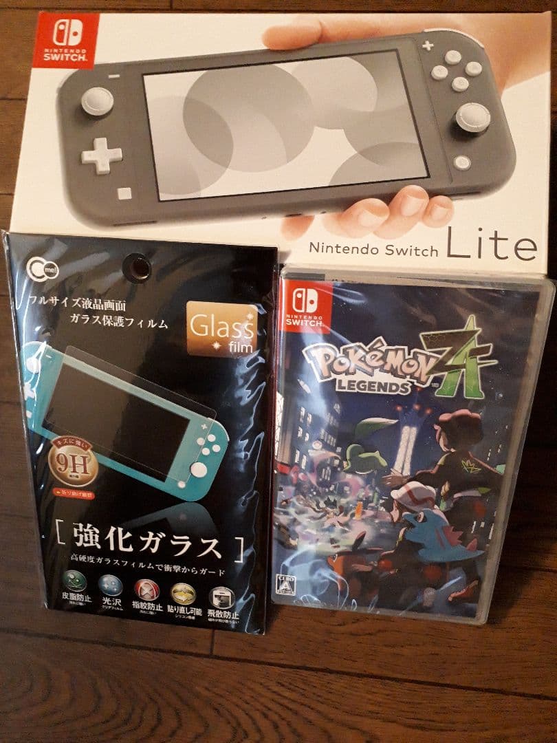 新品3点 switch lite ポケモンza スイッチライト グレー 即時発送