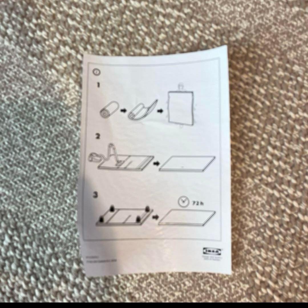 IKEA 新品未使用！ラグストエンセ STOENSE 195cm レッド赤　円