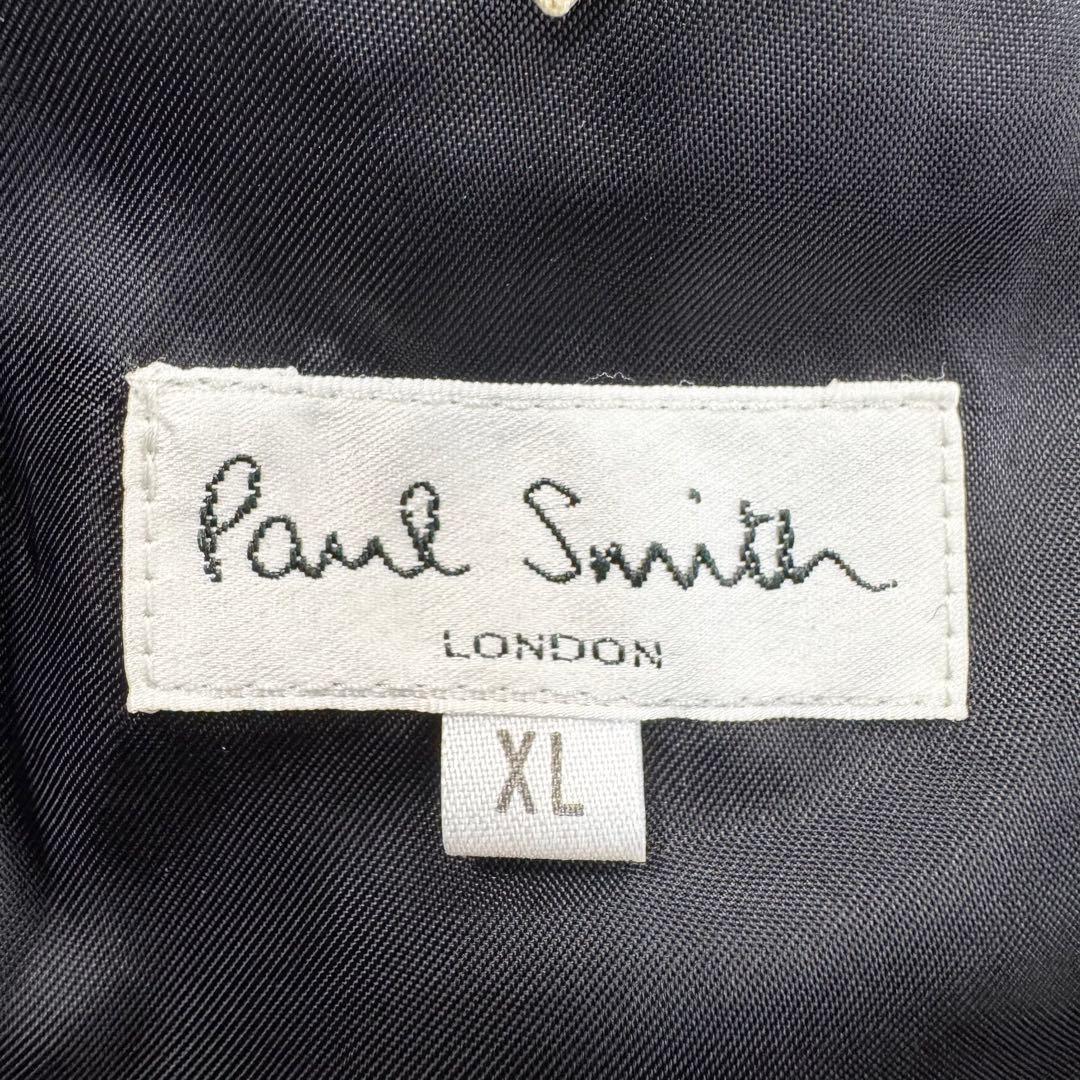 美品　ポールスミス　テーラードジャケット　タキシード　ベロア　ブラック　XL