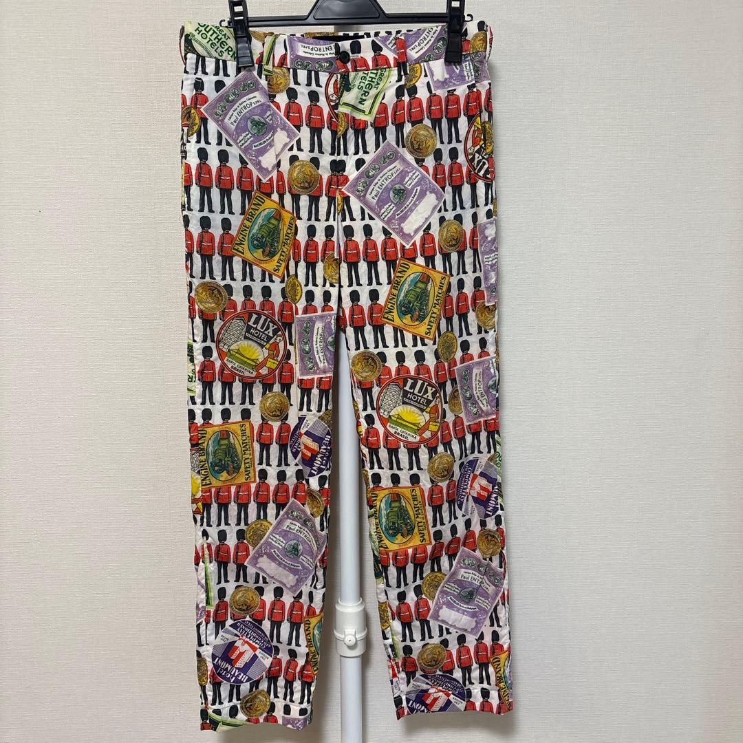 コムデギャルソンオムプリュス カラフルプリント スラックス ゴルフ